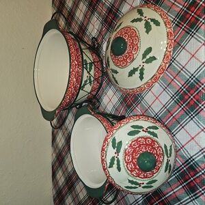 Temp-tations Old World Holly Holiday Serveware Set